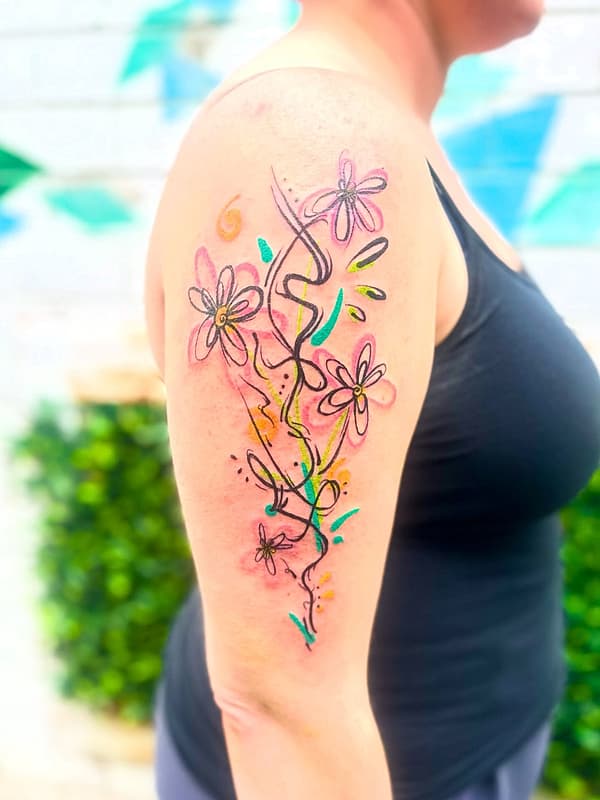 Abstract tattoo by 🐥 Elaine 🐥 Ballarat & Geelong Tattoo Artist