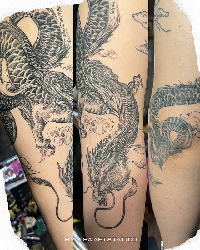 Realism (black & grey) tattoo by By Lysa Art and Tattoos | Brisbane Northside
