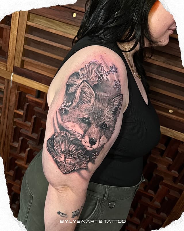 Realism (black & grey) tattoo by By Lysa Art and Tattoos | Brisbane Northside
