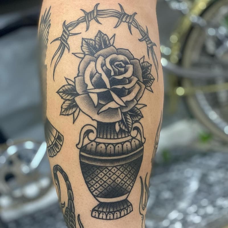 American Traditional tattoo by Mark Weston Tattoo Artist