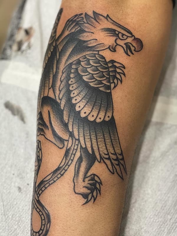 American Traditional tattoo by Mark Weston Tattoo Artist