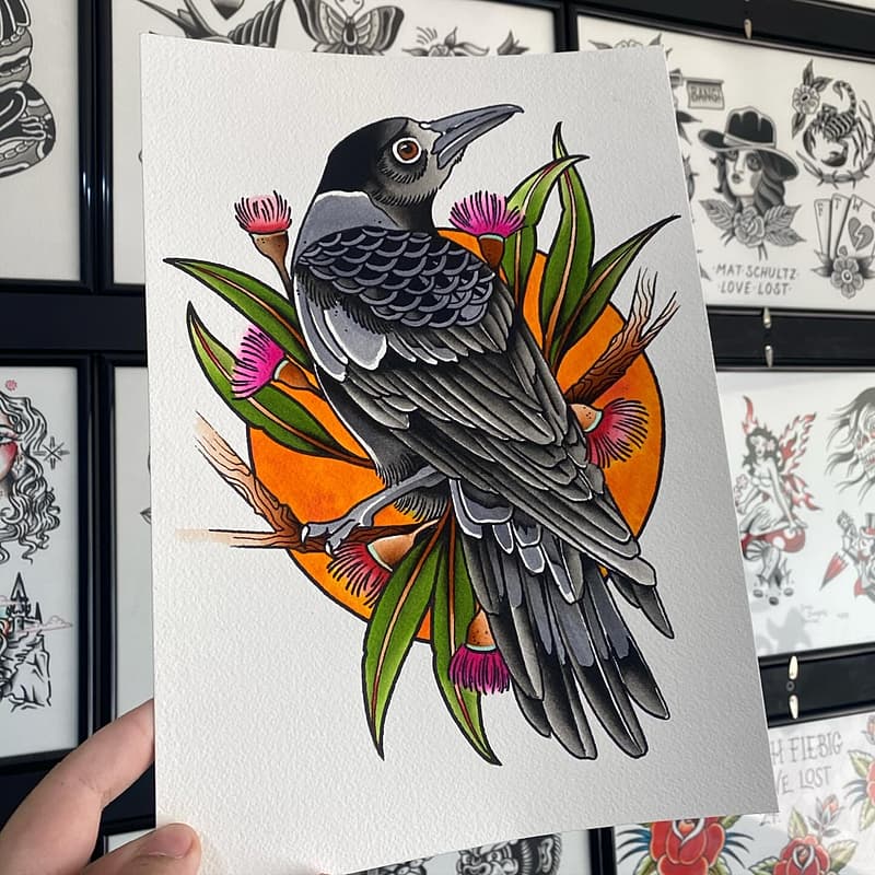 American Traditional tattoo by Mark Weston Tattoo Artist