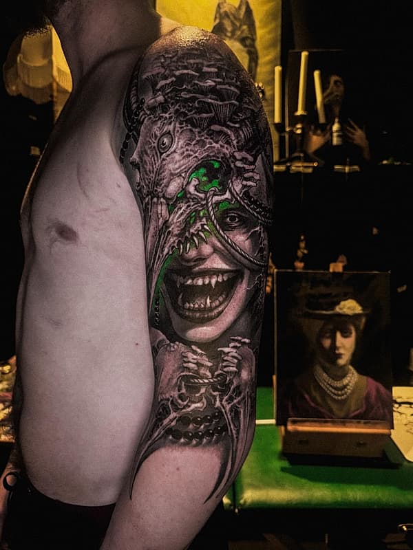 Horror tattoo by James T