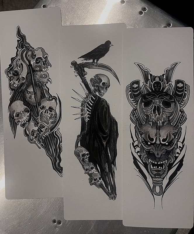 Blackwork tattoo by Natalie Maslin Tattoo
