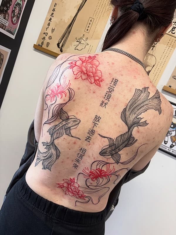 Anime tattoo by 𝑨𝒍𝒆𝒙 𝑪𝒍𝒂𝒓𝒆 🖤