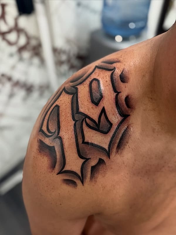 Script/Lettering tattoo by DEVILS LETTERING TATTOOS
