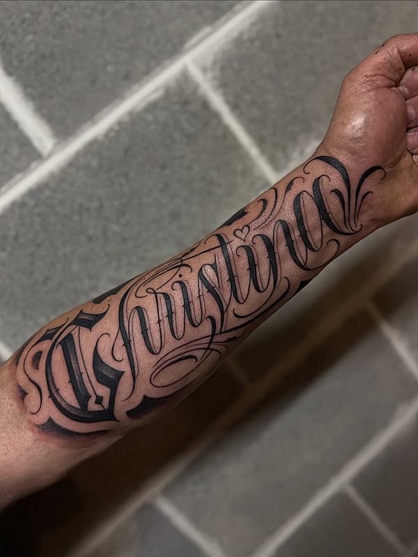 Tattoo by DEVILS LETTERING TATTOOS