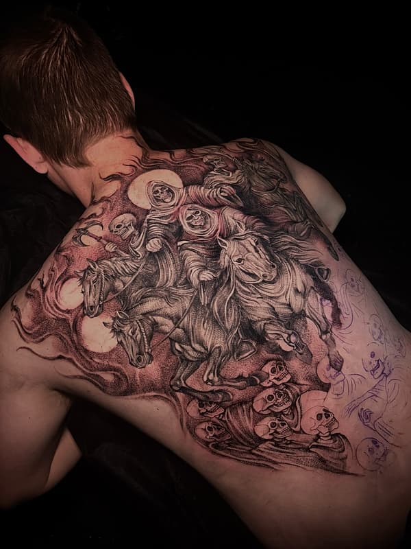 Realism (black & grey) tattoo by Celia Dunne