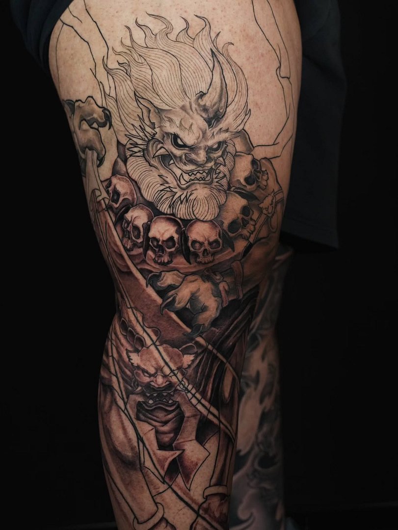 Neo-Japanese tattoo by Mat