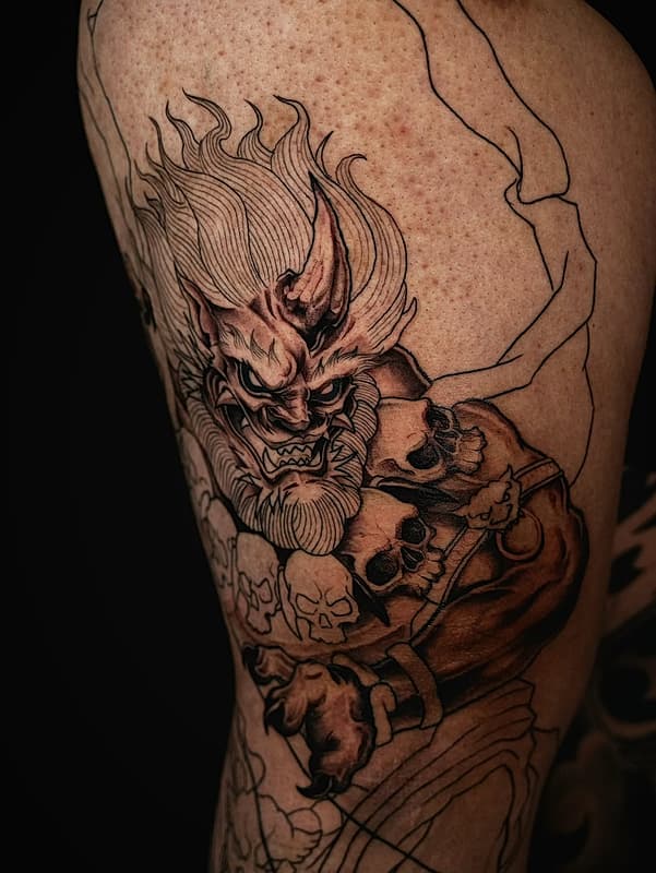 Neo-Japanese tattoo by Mat
