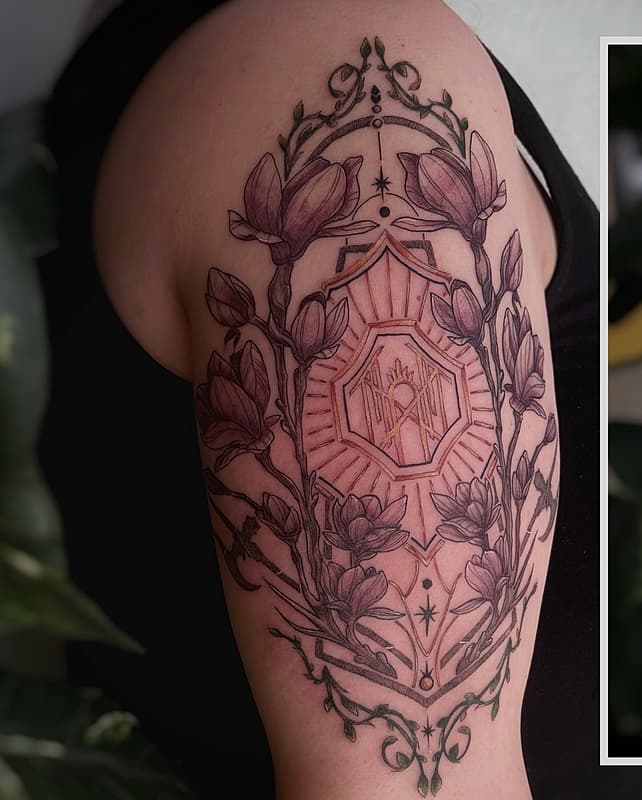 Illustrative tattoo by HeartyBurrito