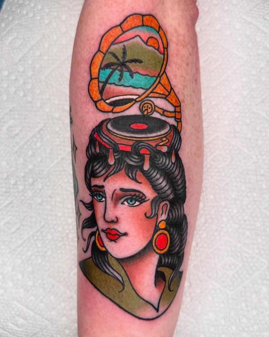 American Traditional tattoo by Curtis Stairs