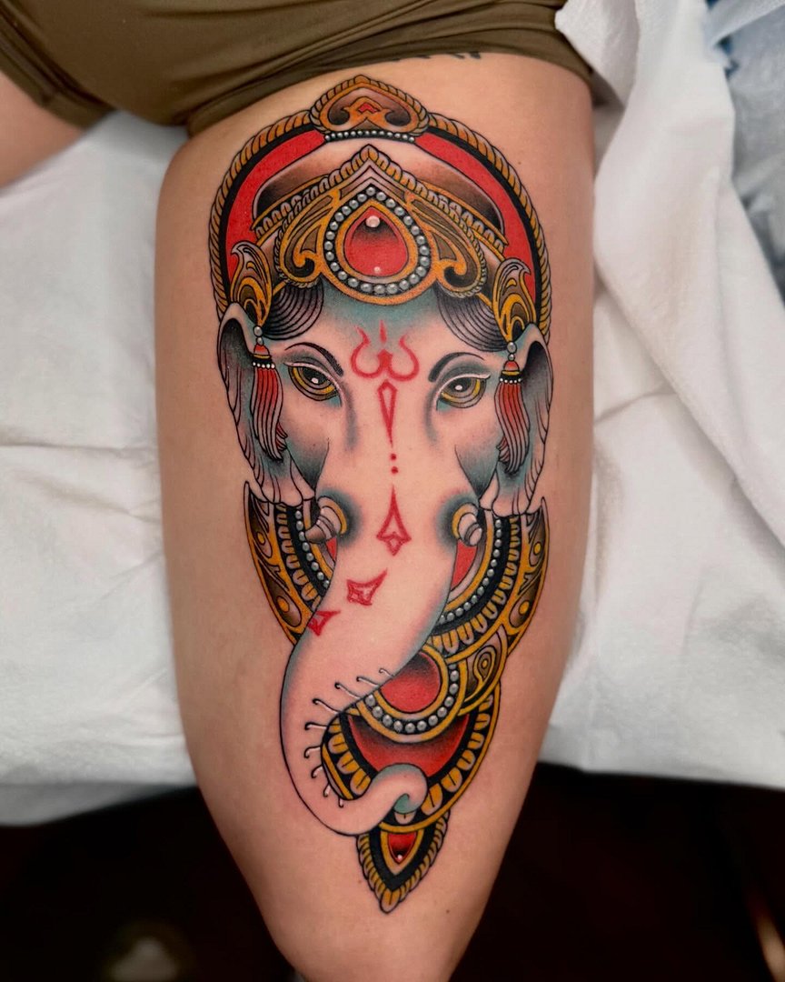 Tattoo by Curtis Stairs in Australia