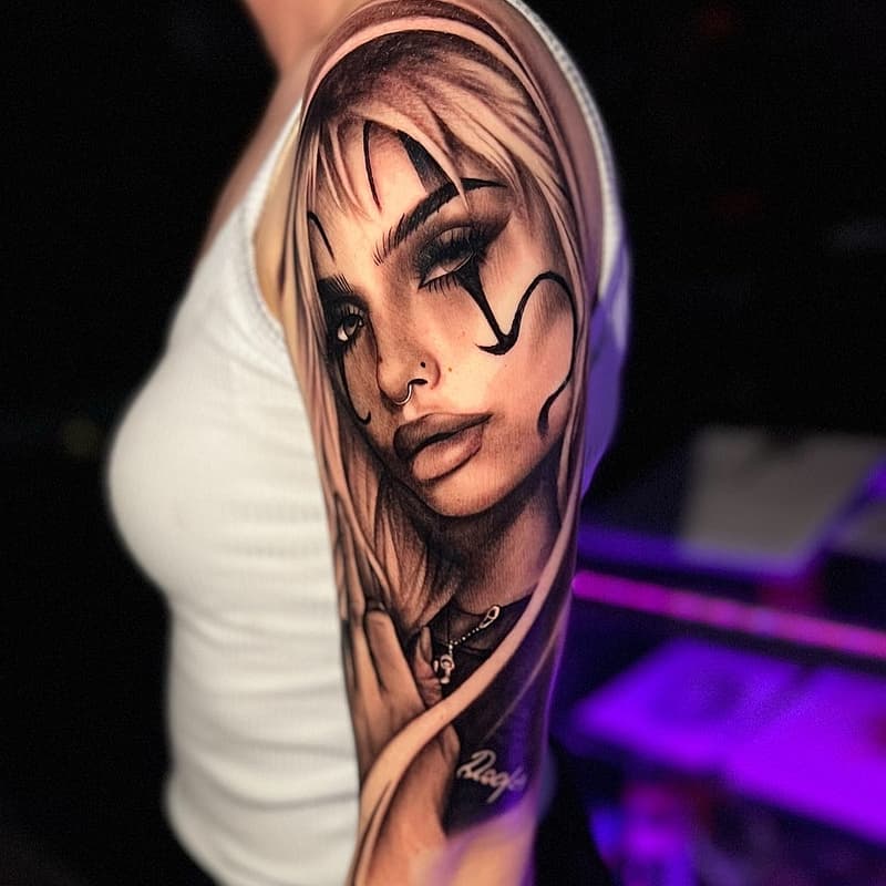Realism (black & grey) tattoo by Sapph☆
