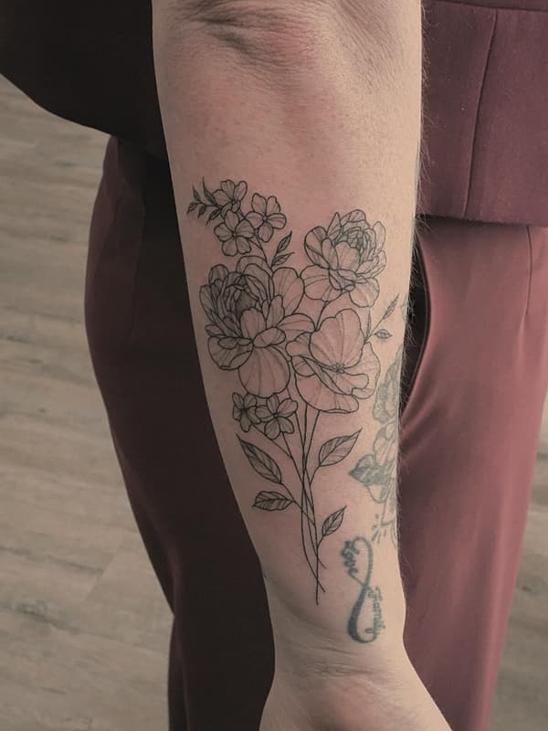 Fineline tattoo by dia