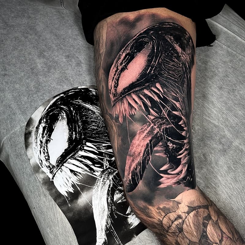 Realism (black & grey) tattoo by Jack Tee