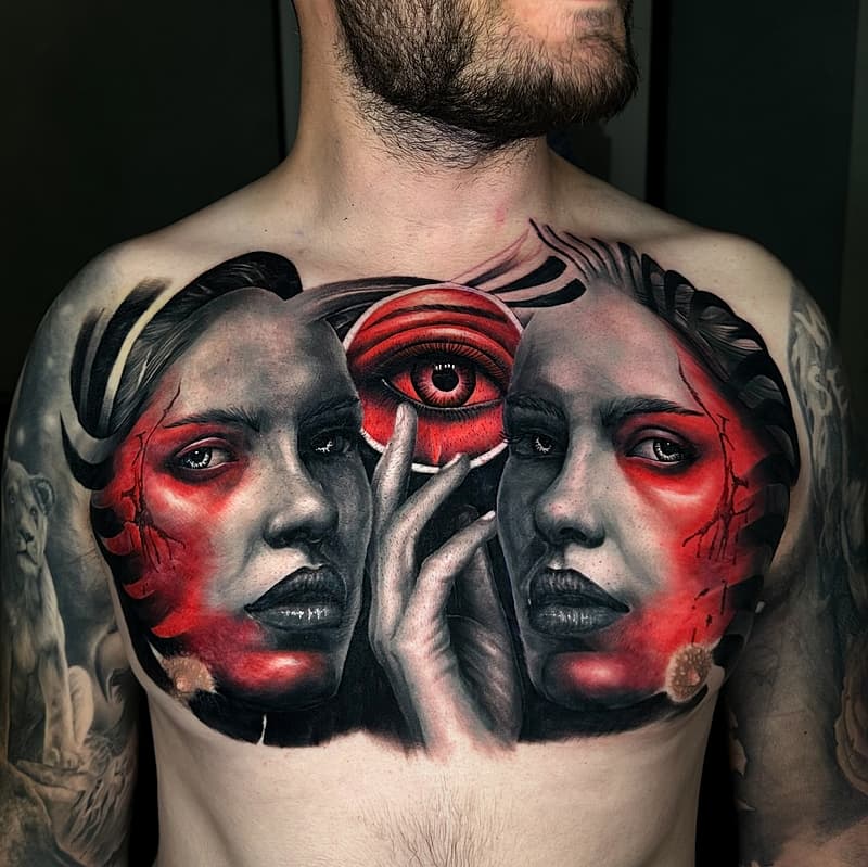 Realism (black & grey) tattoo by Jack Tee