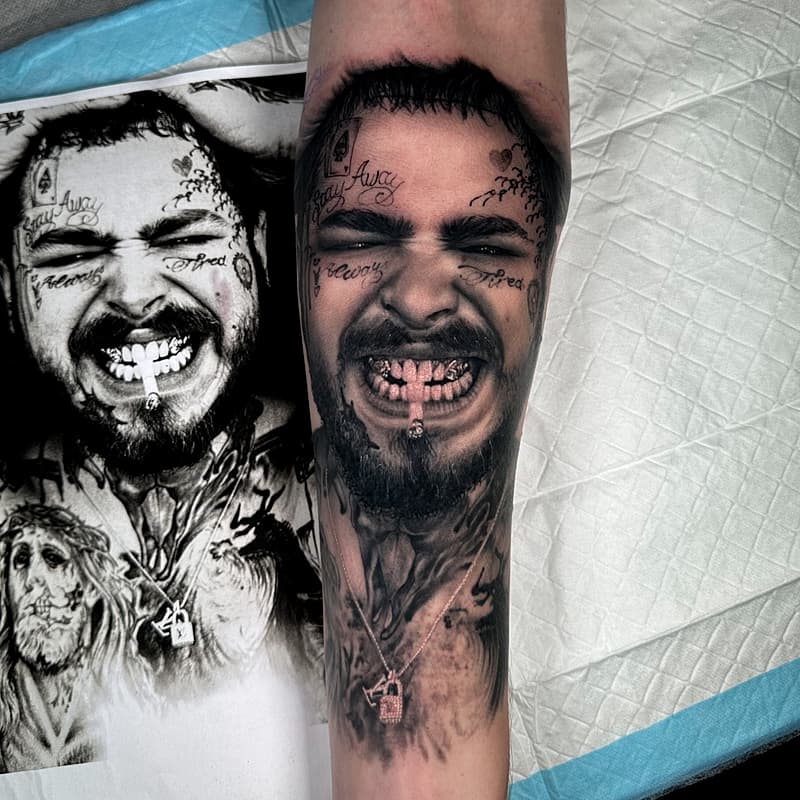 Realism (black & grey) tattoo by Jack Tee