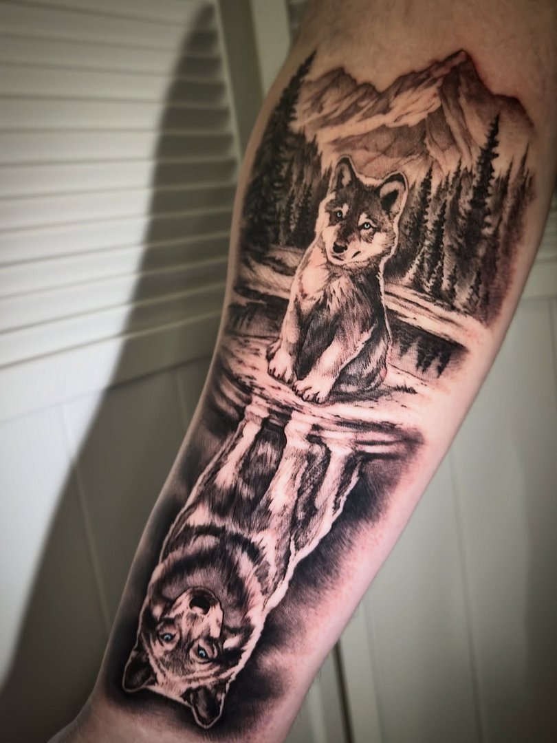 Illustrative tattoo by Matt Pearce - illustrative Tattoo Artist