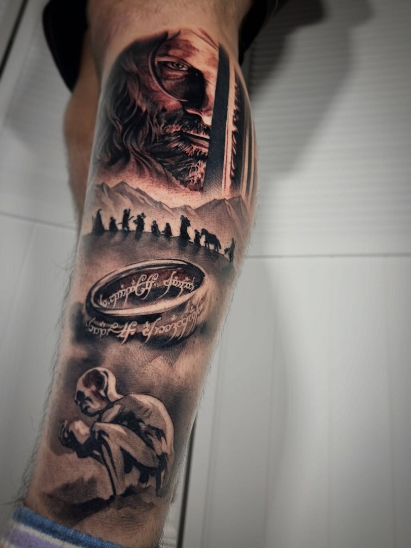 Illustrative tattoo by Matt Pearce - illustrative Tattoo Artist