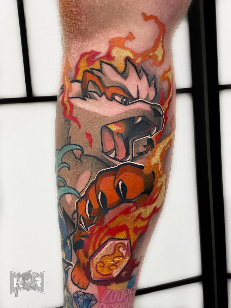 Neo-Japanese tattoo by kurtrogers.tattoo