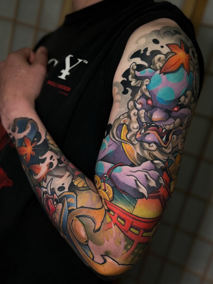 Anime tattoo by kurtrogers.tattoo