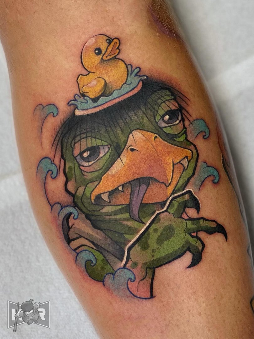 Neo-Japanese tattoo by kurtrogers.tattoo