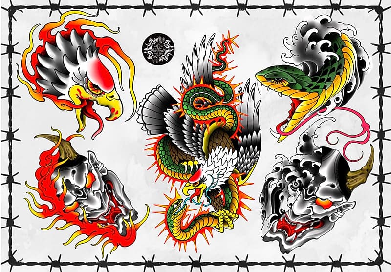 Neo-Japanese tattoo by Taylor Vincent