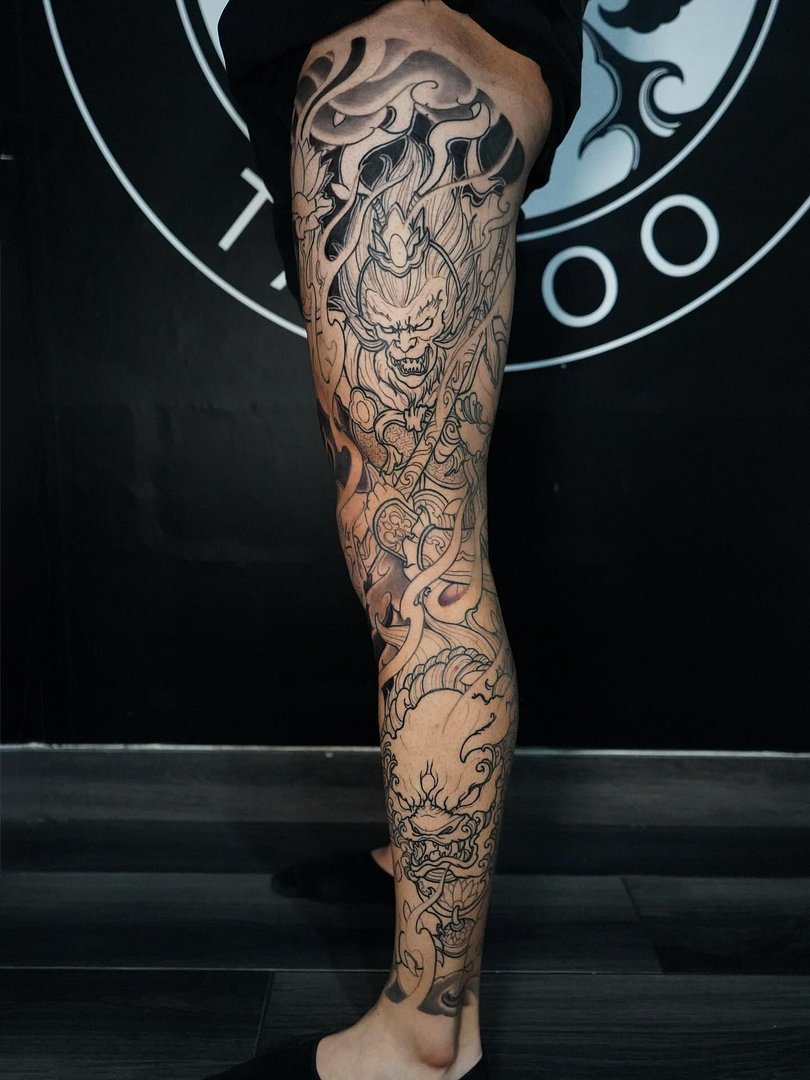 Neo-Japanese tattoo by KhangFu