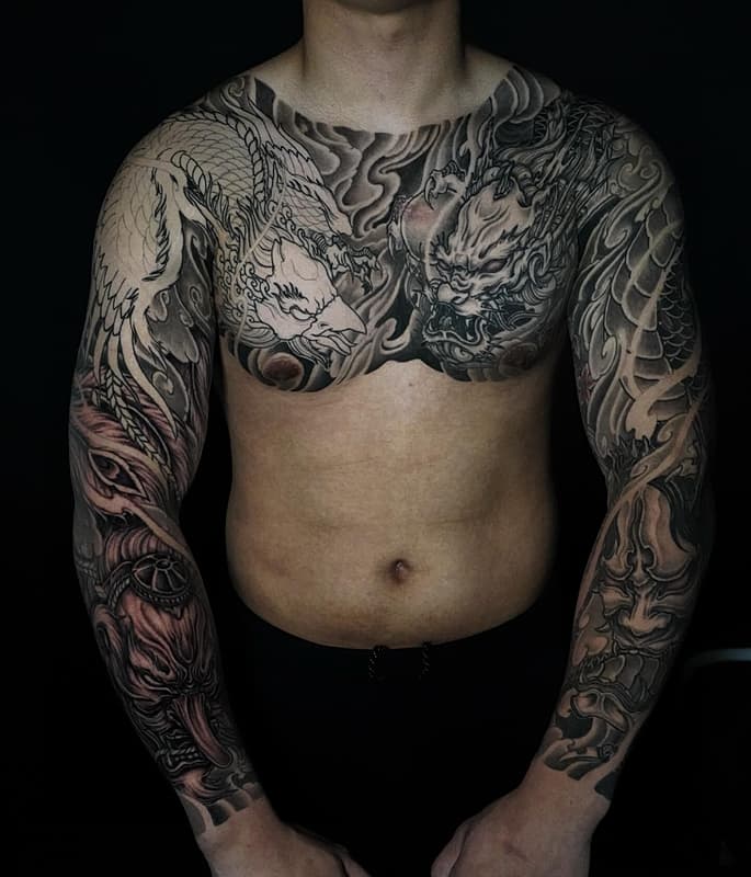 Neo-Japanese tattoo by KhangFu