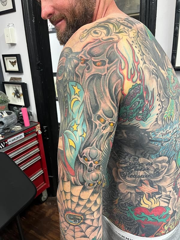 American Traditional tattoo by Noel Wilkinson