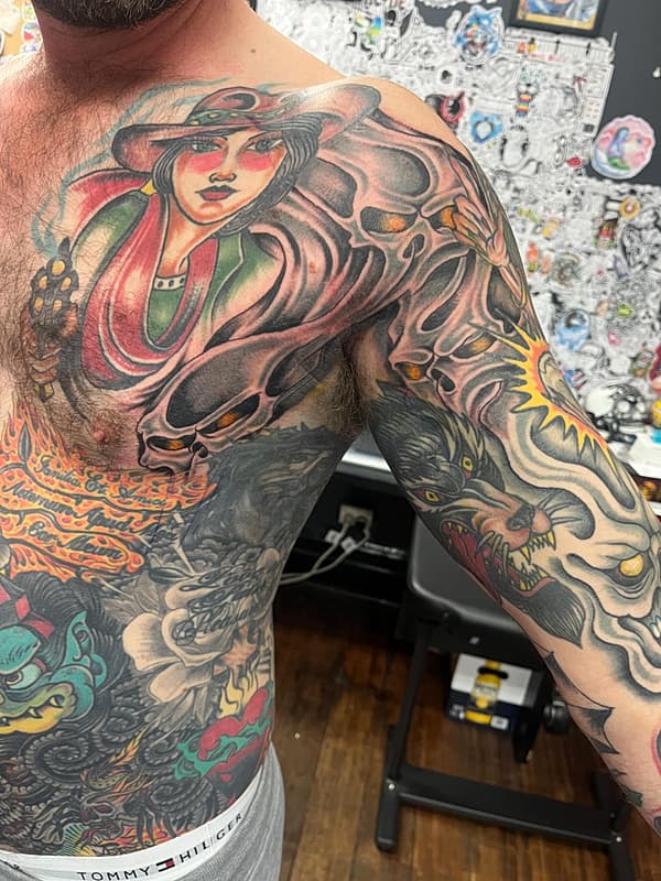 American Traditional tattoo by Noel Wilkinson