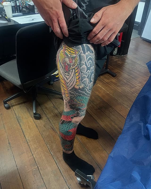 American Traditional tattoo by Noel Wilkinson