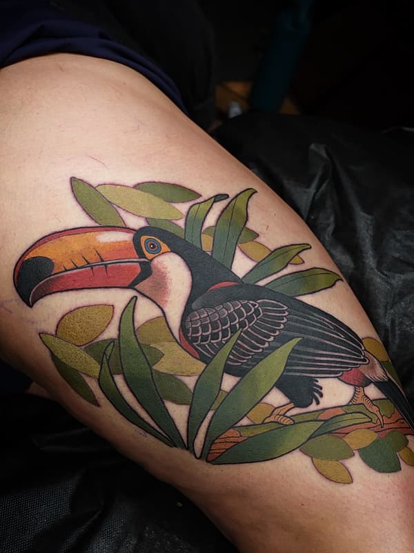 Neo-Traditional tattoo by SAM CLARK TATTOOS 