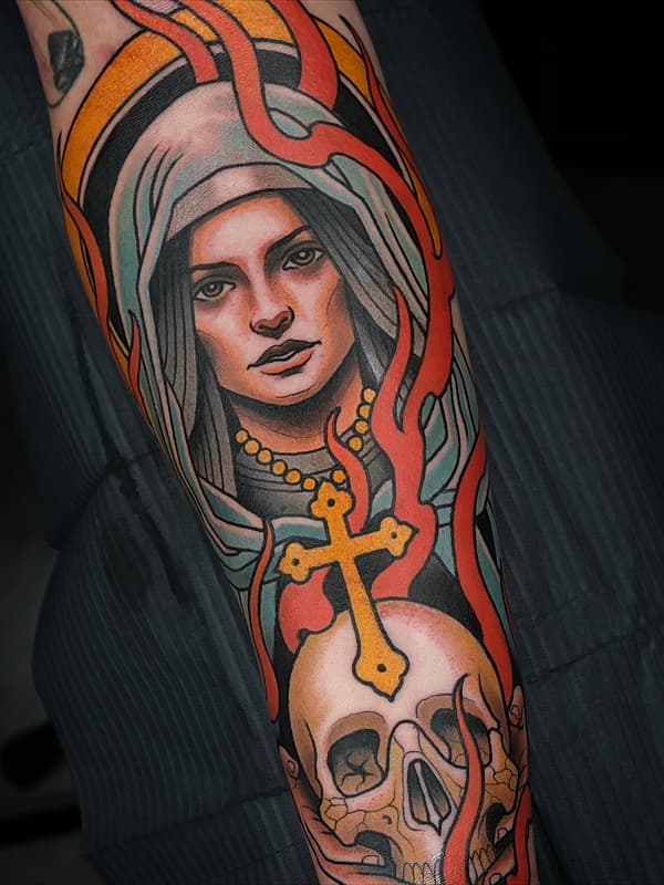 Neo-Traditional tattoo by SAM CLARK TATTOOS 