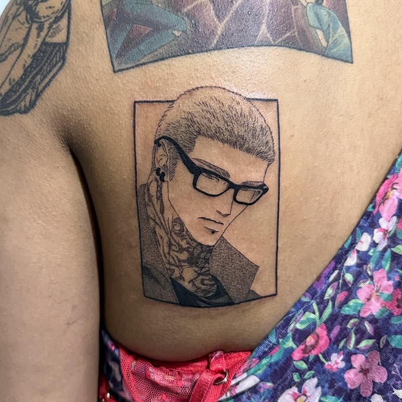 Anime tattoo by Renae Tedesco