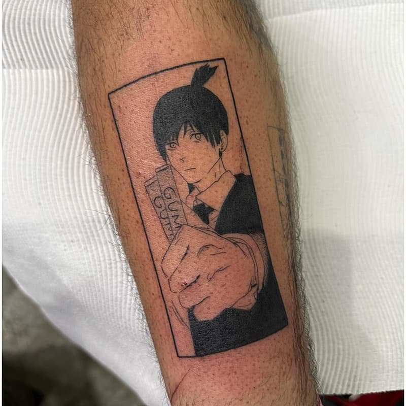 Anime tattoo by Renae Tedesco