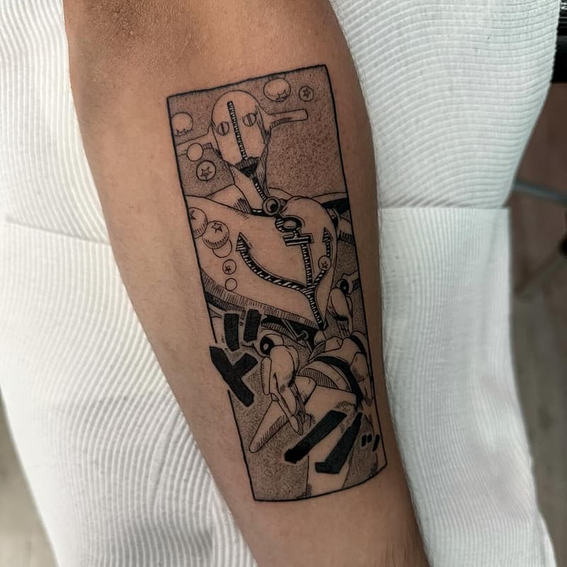 Anime tattoo by Renae Tedesco