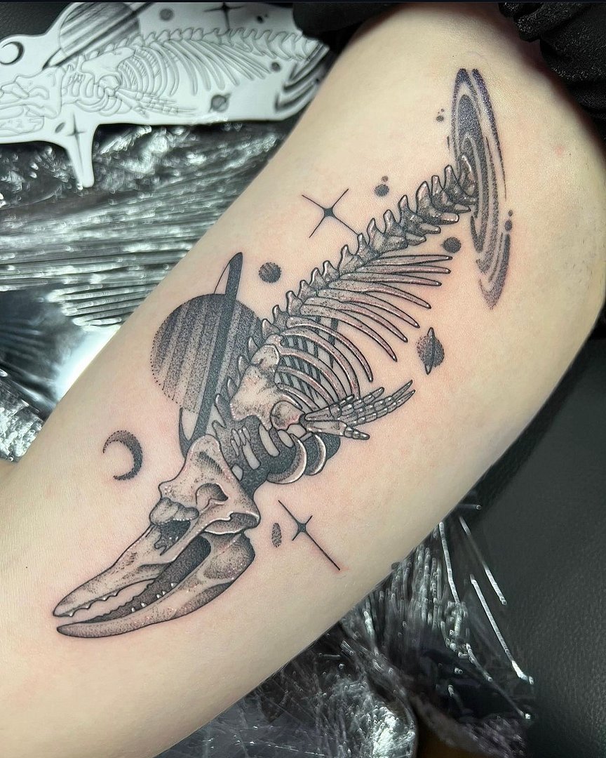 Fineline tattoo by Paul Rapley -Fineline Tattoos