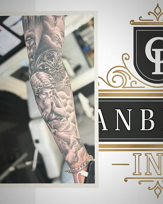 Realism (black & grey) tattoo by Canberra Ink