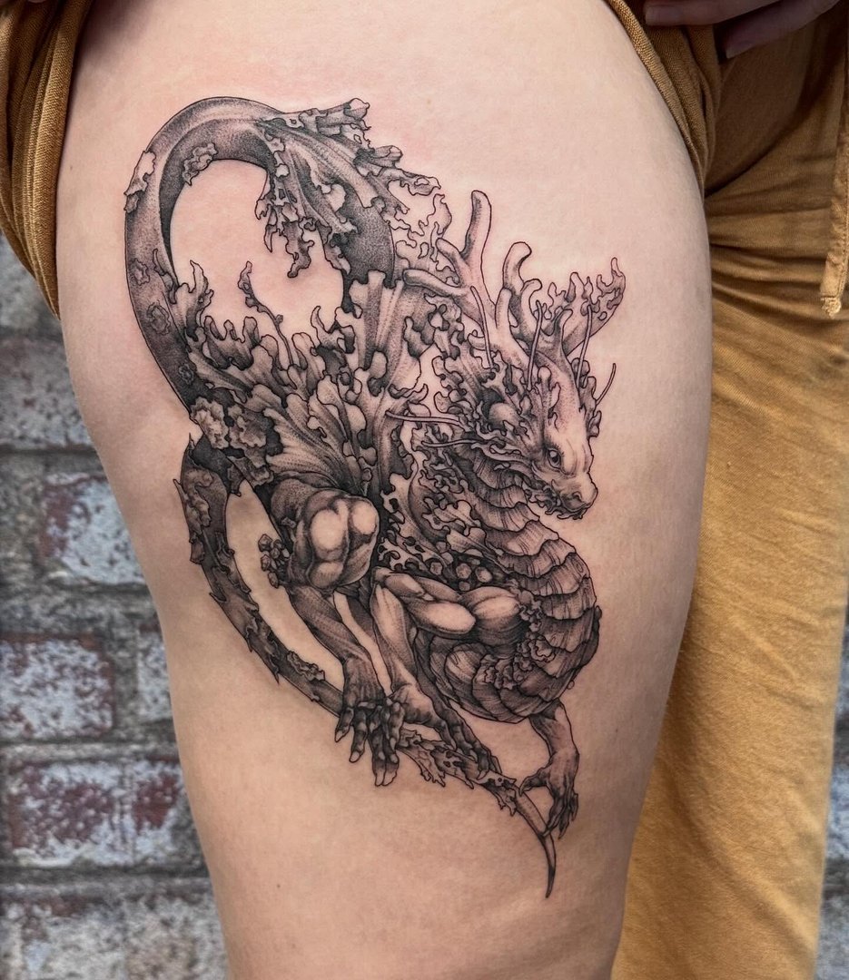 Illustrative tattoo by Tsuroi (Troy)