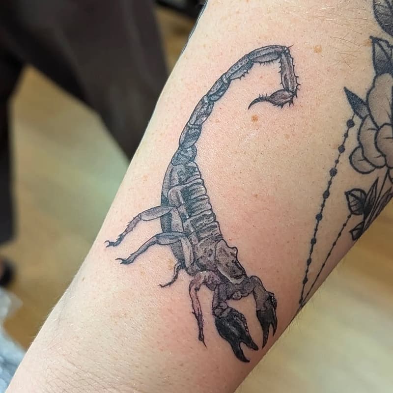 Fineline tattoo by Russell Butler