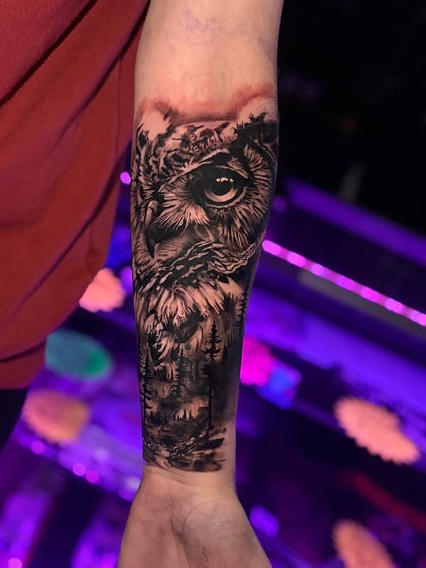 Realism (black & grey) tattoo by Clare Macpherson 