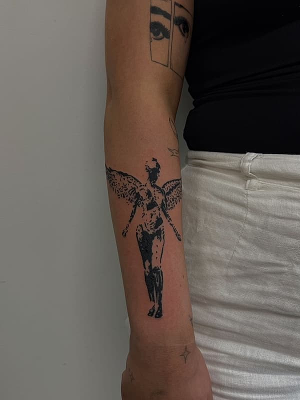 Blackwork tattoo by nae