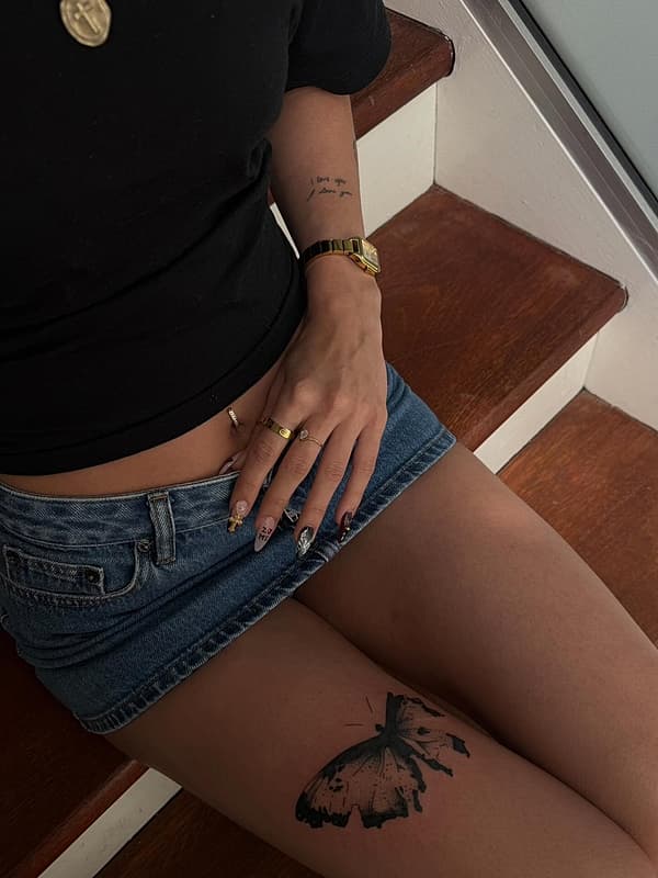 Blackwork tattoo by nae
