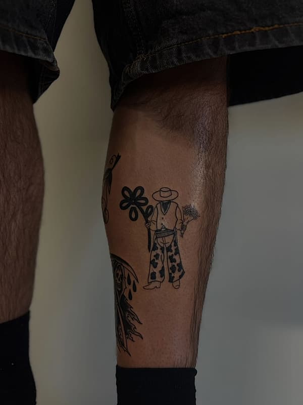 Blackwork tattoo by nae