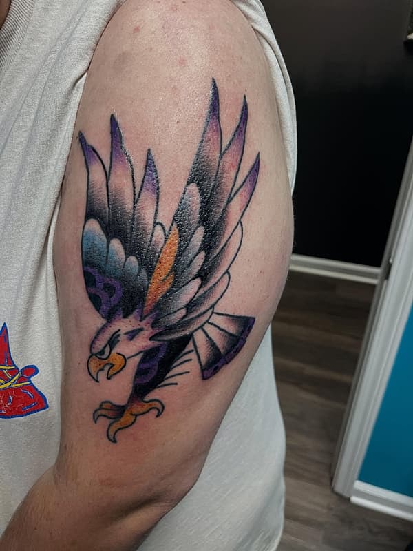 American Traditional tattoo by Parker Duncan