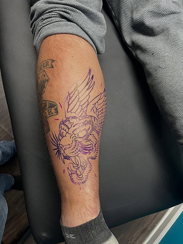 American Traditional tattoo by Parker Duncan