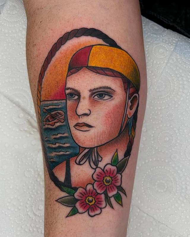 American Traditional tattoo by taylatattoo