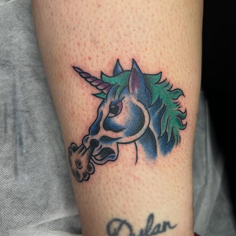 American Traditional tattoo by taylatattoo